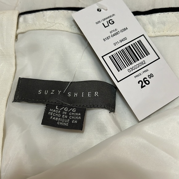 Off white mini skirt, cotton, polyester. Never worn. With tags - Picture 3 of 4